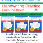 FREE Write From the Bible Handwriting Books