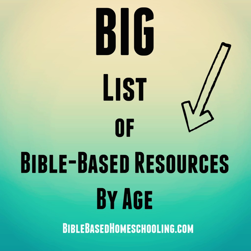 Big List of Bible Based Resources