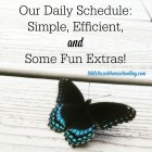 Daily Homeschool Schedule