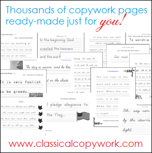 Thousands of Copywork Pages, Ready-Made for You!
