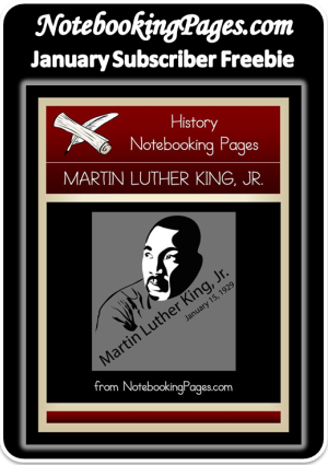 Free Martin Luther King Jr Notebooking Pages